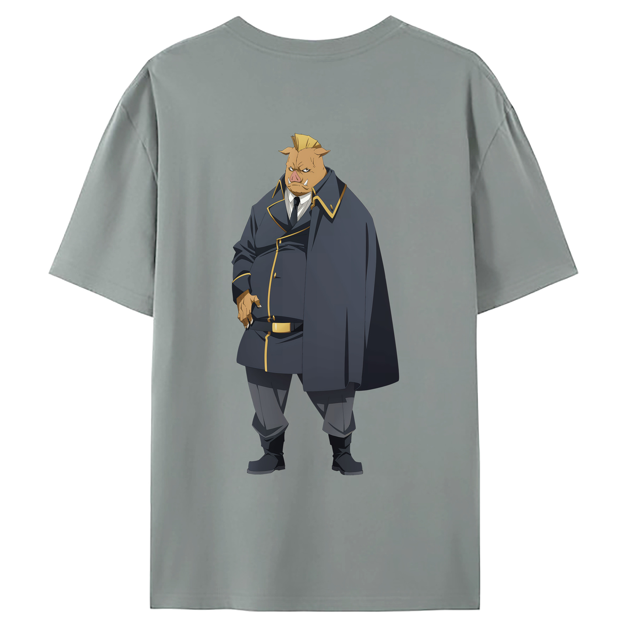 （画像用） 転スラ Regarding Reincarnated to Slime 綿100％ メンズ半袖Tシャツ（バックプリント） 通気性